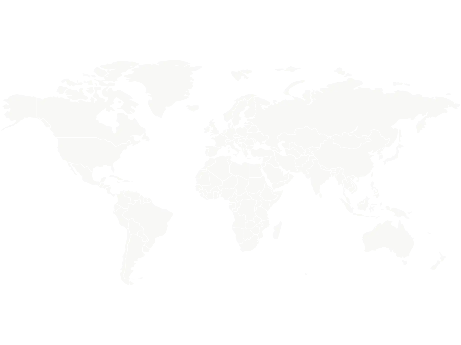 Mapa com os países onde a Cosmefar tem representantes